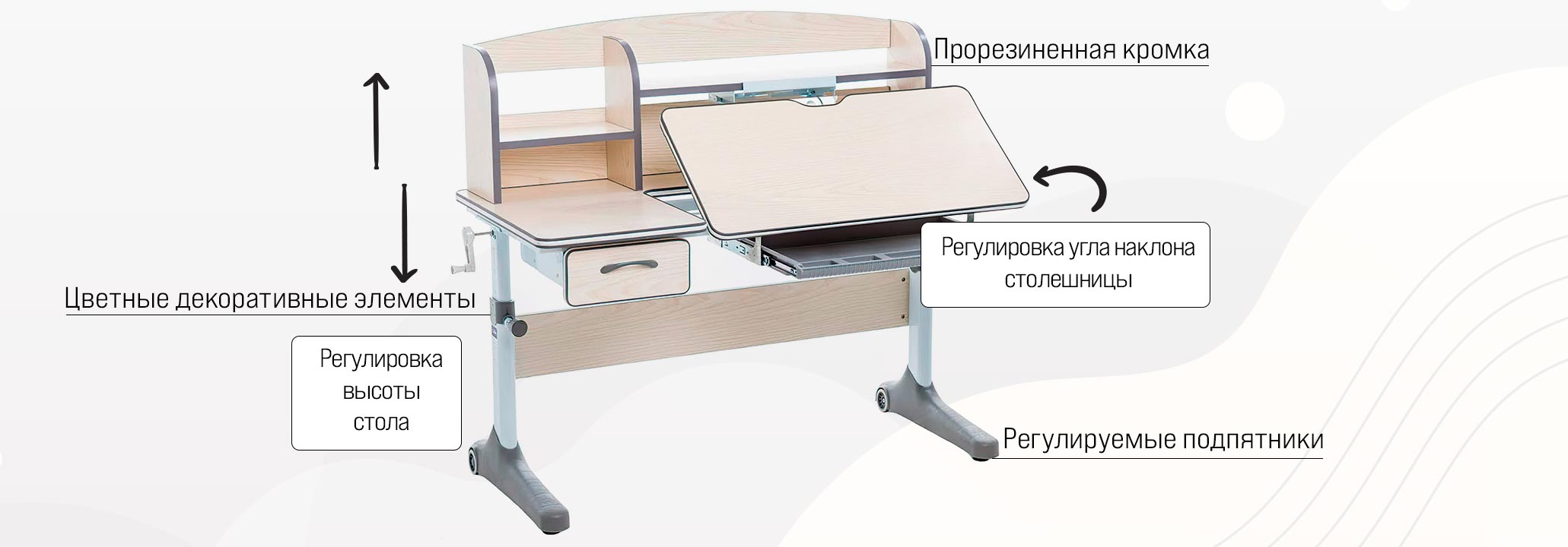 Парты Anatomica и Kinderzen растущие для школьника для дома - Купить в  Санкт-Петербурге по низким ценам | Магазин КупиПарту